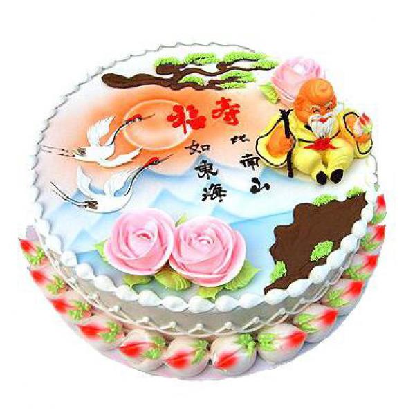福如东海---送长辈的蛋糕 祝寿蛋糕