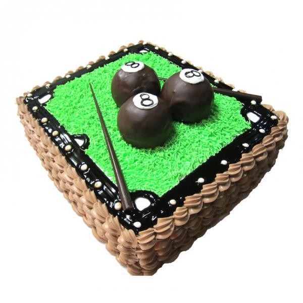 桌球健将---创意桌球蛋糕 方形蛋糕