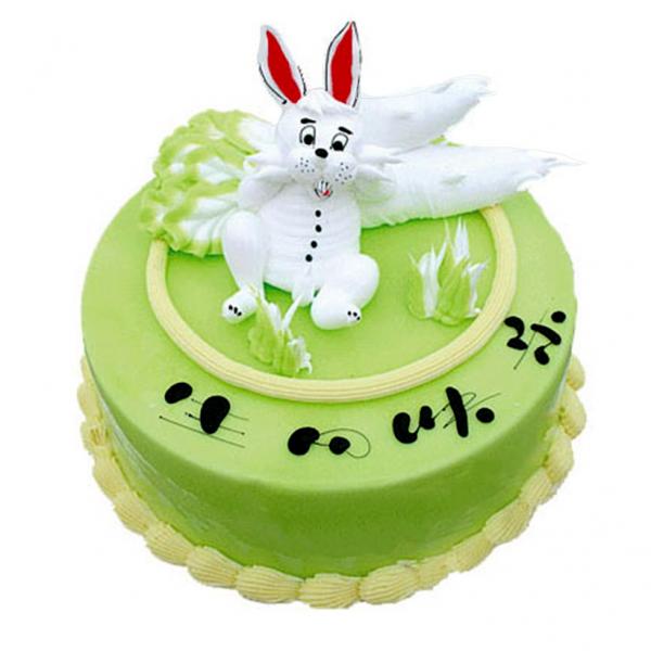 兔兔快跑---生肖兔蛋糕