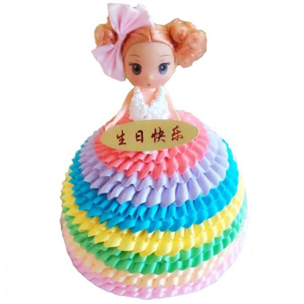 七彩小公主---芭比蛋糕