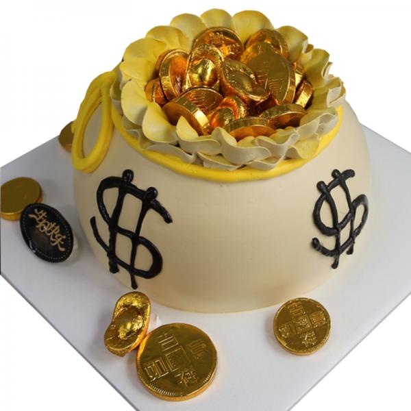 腰缠万贯--鲜奶金币蛋糕