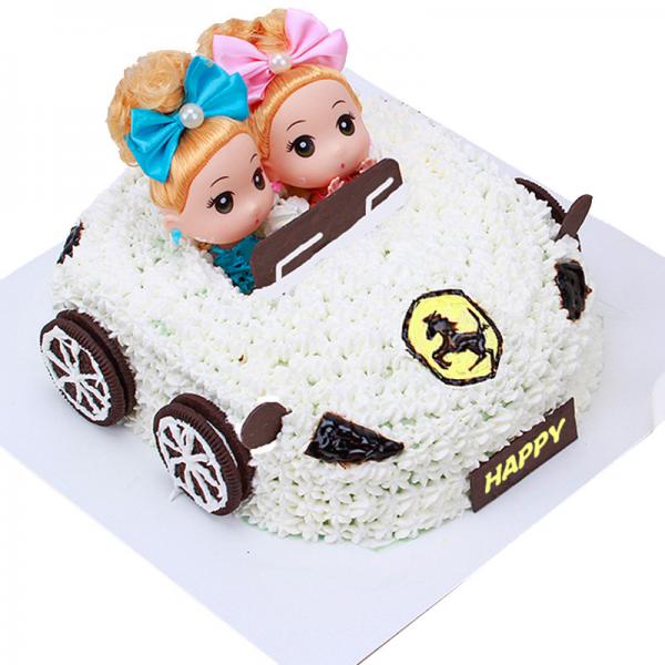 香车美女---汽车蛋糕 芭比蛋糕