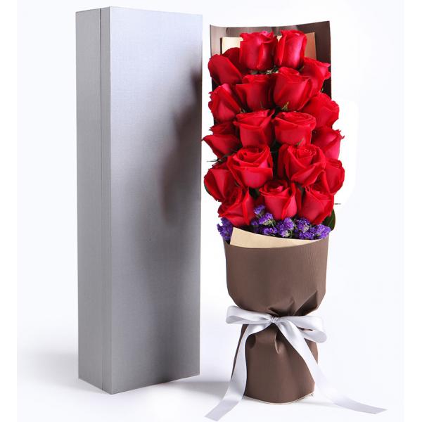 情丝绵延--精品玫瑰礼盒:19枝红玫瑰（爆款）